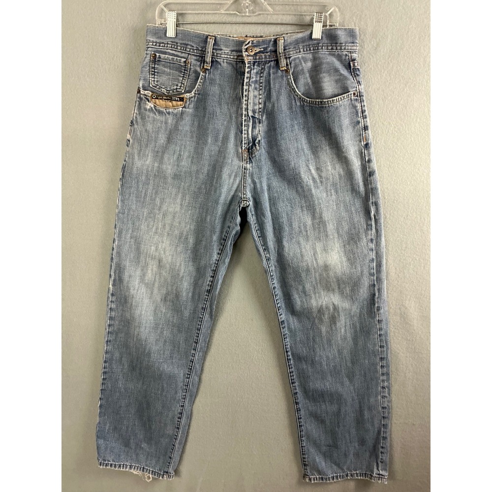 Pepe Jeans Men's 35 London M11 Jeans Denim‎ Relaxed Fit Distressed
